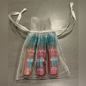 NYX lip IV hydrating lip gloss serum bundle of 3. New. Sealed